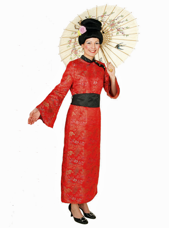 Chinesin Kleid Gr. 36 - 48
