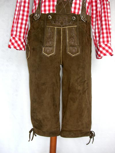 "Lederhose mit Zopftr�ger" 1 teilig (Gr��e 48-64)