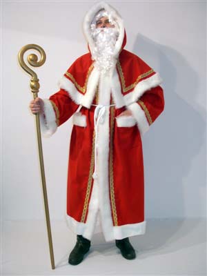 "Weihnachtsmann Kostüm Velours | ausleihen mieten verleih