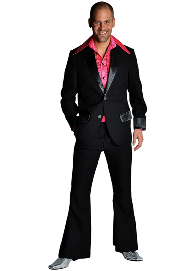# 70´s Anzug schwarz Gr. L & XL weitere auf Wunsch