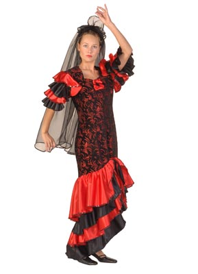 Spanierin Kleid