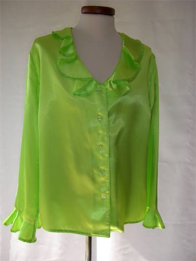 Rschenbluse neongrn (Gr.XL)