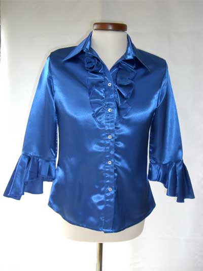 Rschenbluse blau (Gr.M)