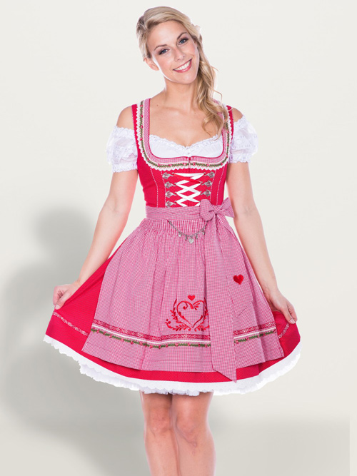 # Krger Dirndl "Miss Red" rot-wei Gr. 38