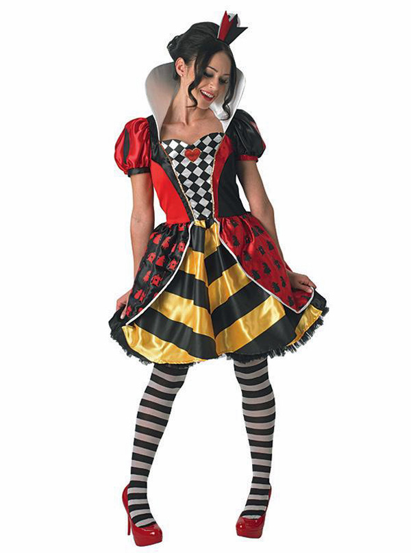 Herzdame kurz Gr. S-L | Herzknigin Alice Wunderland