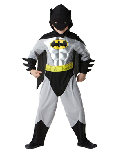 Batman Metallic Deluxe Kostm Gr. M (Kinder)