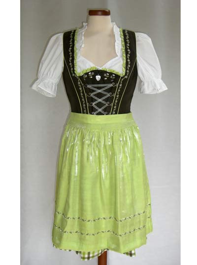 Dirndl "Holle" kiwi (Gre 40) 3 teilig