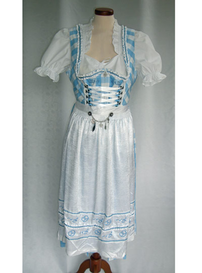 Dirndl "Lotty" sky (Gre 46) 3 teilig