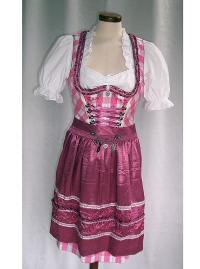 Dirndl "Lotty" rosa (Gre 38) 3 teilig