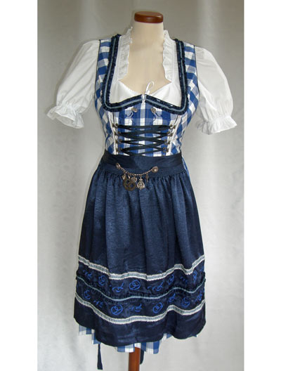 Dirndl "Lotty" dunkelblau (Gre 44) 3 teilig