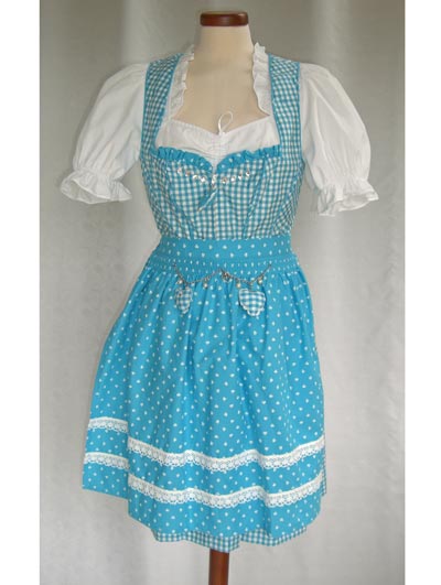 Dirndl "Lustnau" aqua (Gre 42) 3 teilig