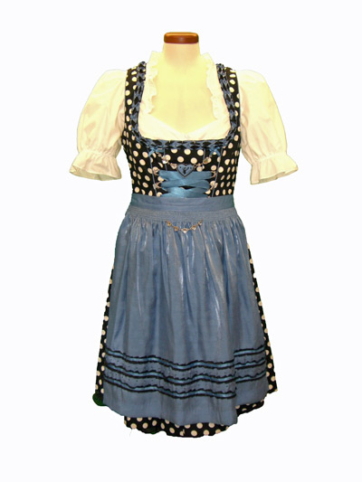 # S&W Dirndl "Naomi" Tupfen wei (Gre 34, 38 o. 42) 3 teilig