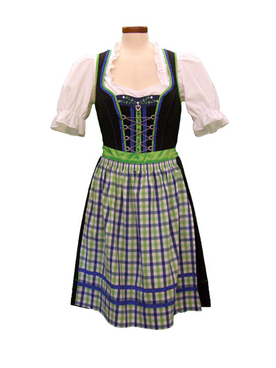 # S&W Dirndl "Nagold" schwarz-grn (Gre 36) 3 teilig