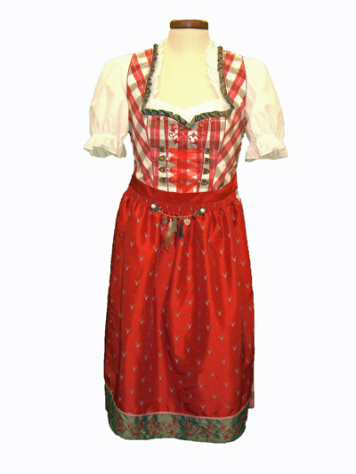 Dirndl "Nikola" rot (Gre 44, 46 o.52) 3 teilig