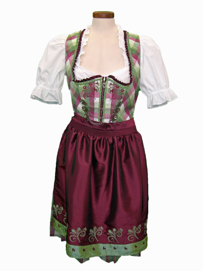 Dirndl "Nolda" granat (Gre 44)