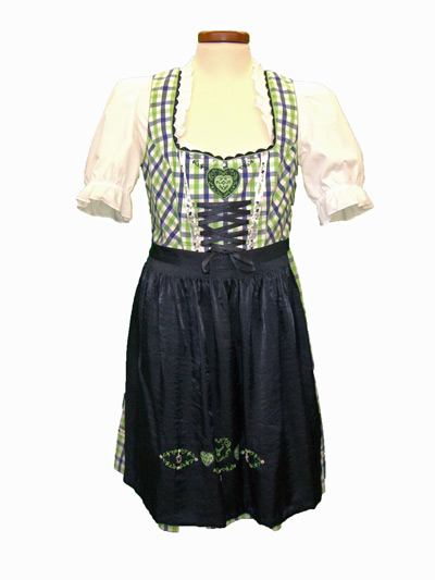 Dirndl "Neva" blau (Gre 36+44) 3 teilig