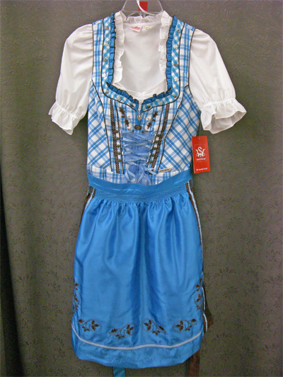 Dirndl "Reindl" aqua-braun Gr.36 o. 44 3tlg.