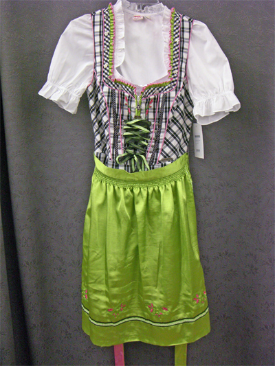 Dirndl "Radau" sw-linde-pink Gr.38 3tlg.