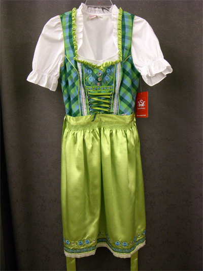 Dirndl "Regula" grn-linde Gr.38 o. 48 3tlg.