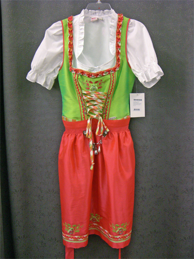 Dirndl "Riana" grn-lachs Gr.38 3tlg.