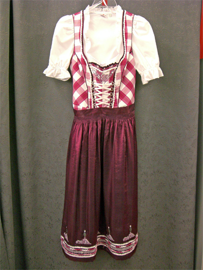 Dirndl "Regi" pink-pflaume Gr.40 o. 52 3tlg.