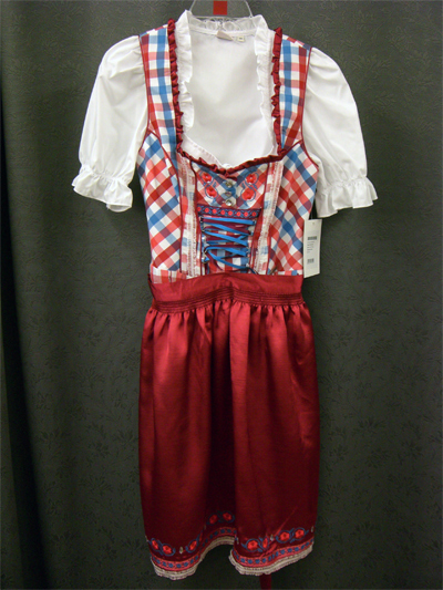 Dirndl "Regula" wei-beere Gr.40 3tlg.