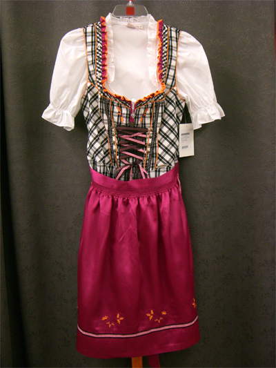 Dirndl "Radau" sw-fuchsia-orange Gr.40 3tlg.