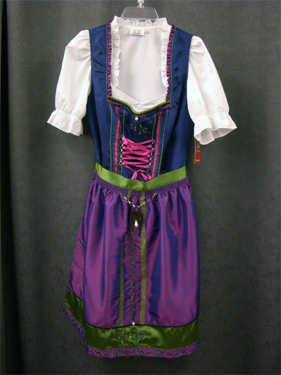 Dirndl "Rosemarie" royal-lila Gr.42 o. 52 3tlg.