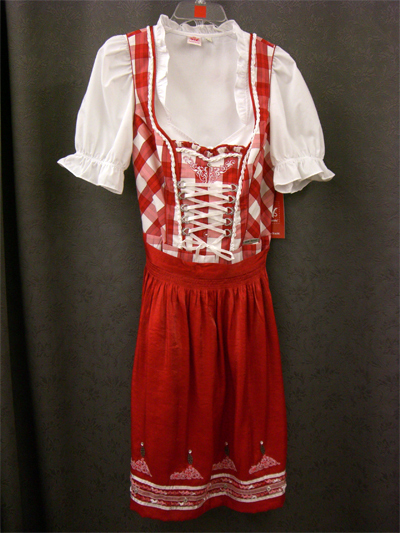 Dirndl "Regi" rot Gr.42 o. 46 3tlg.