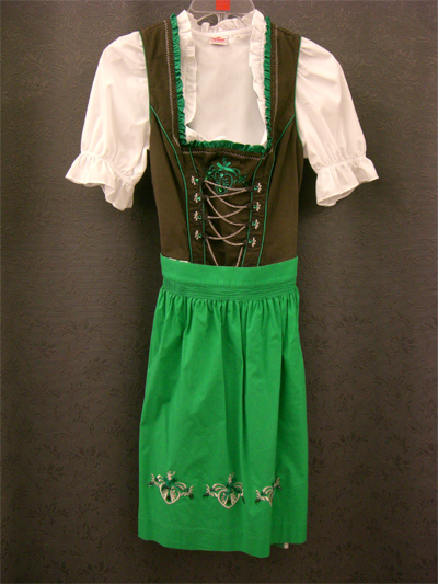 Dirndl "Hatty" grn-braun Gr.34 o. 40 3tlg.