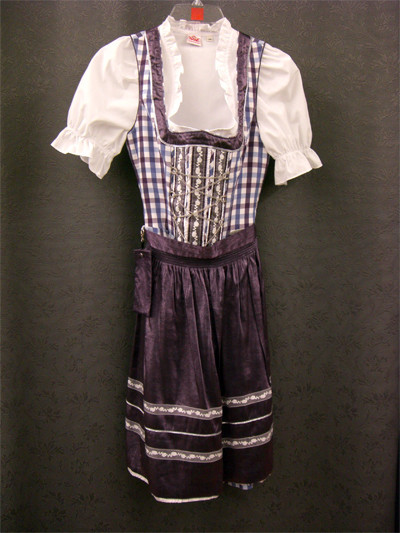 Dirndl "Hfen" pflaume Gr.34 3tlg.