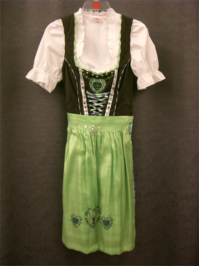 Dirndl "Nevana" braun-maigrn Gr.36 3tlg.