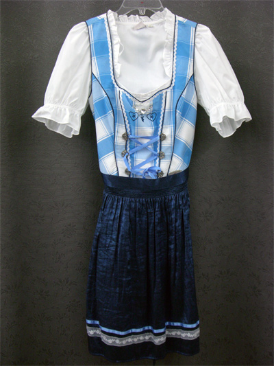 Dirndl "Muskat" aqua-kobald Gr.40 3tlg.