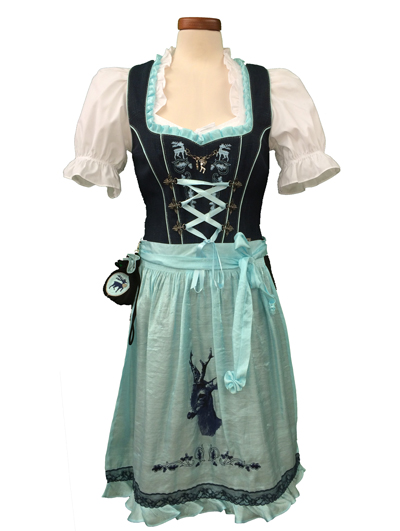 # S&W Dirndl "Twist" denimblau-sw-eis Gr.32-44 3tlg.