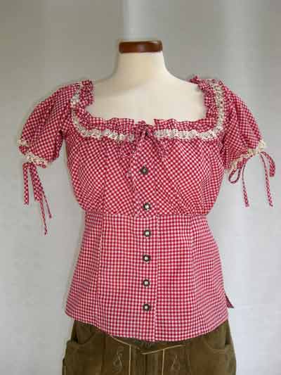 Bluse Caroline mit Hornknpfen (Gre S-L)