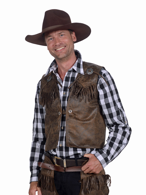 Cowboy Weste Gr. S - XXL